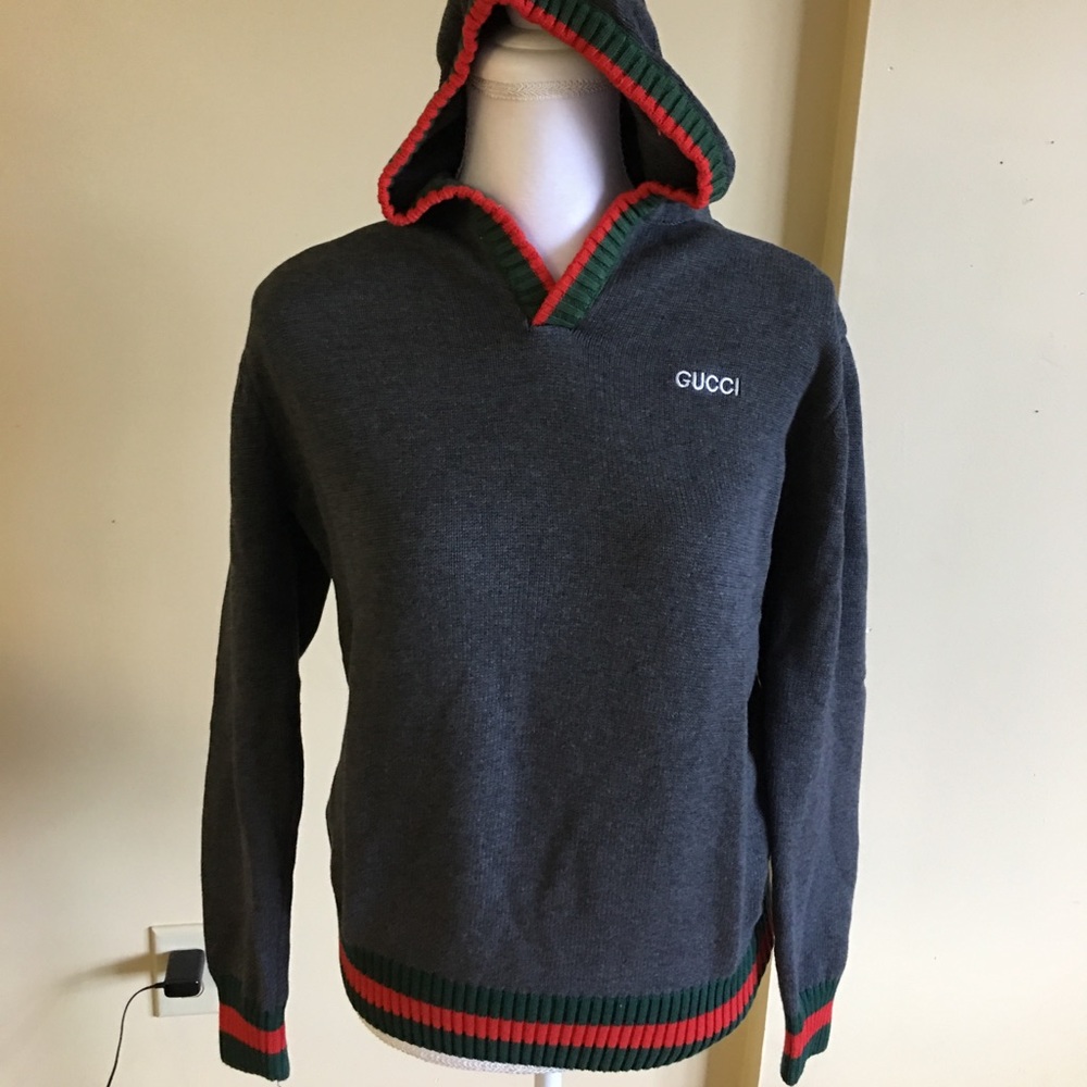 BRAND NEW!!! Gucci Charcoal Grey Hoodie!!!